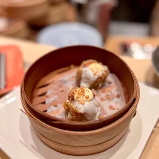 Quail egg siu mai