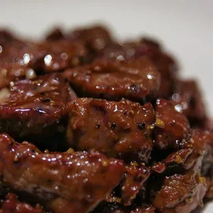 Close up of Beef Steak French Style