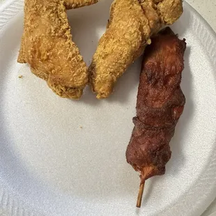 Chicken Wings &amp; Chicken Teriyaki (on a stick)
