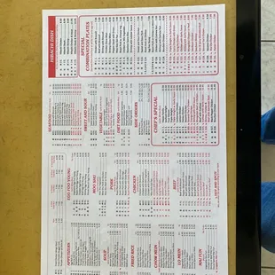 Menu February 2022