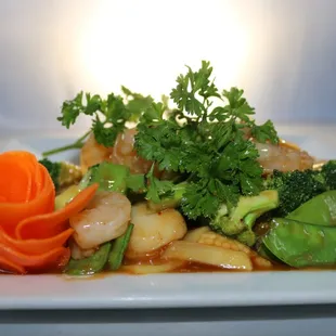 SHRIMP IN GARLIC SAUCE (SPICY)