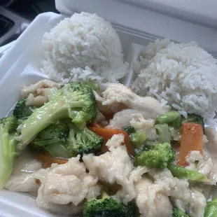 chicken and broccoli