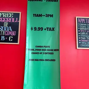 Special lunch only .... Monday -Friday