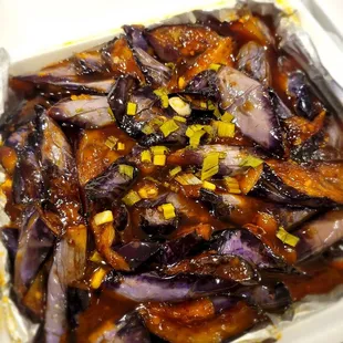 Eggplant in hot garlic sauce