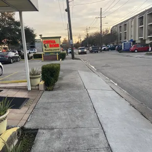 Outside
