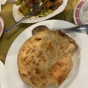 PK04. Double Cooked Pork &amp; AC03. Pan-Fried Dumplings