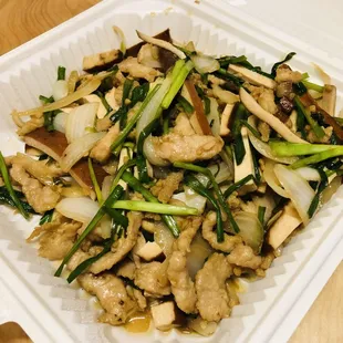 Shredded Pork with Bean Curd Stir-Fry