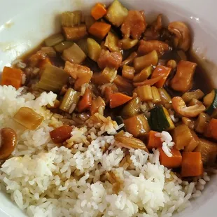 China Rose Cashew Chicken which should have been called Cashew Celery