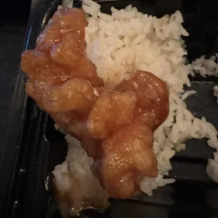 Sesame chicken dinner combo