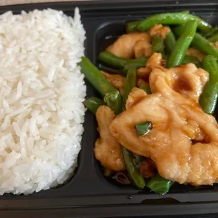 Chicken with string beans
