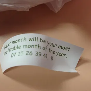Love my fortune!