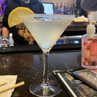 Lemon drop martini