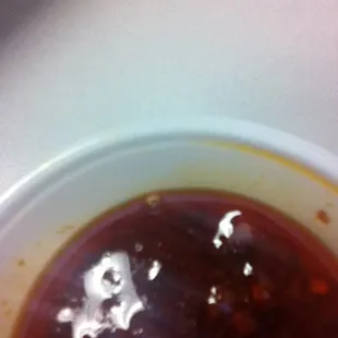 Not sure if you can see this but it's mold in my hot oil... Never going back...