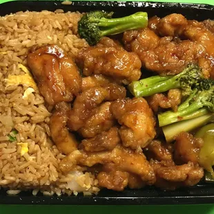 Bourbon chicken combo