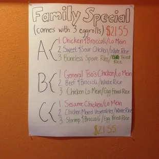 Family Specials