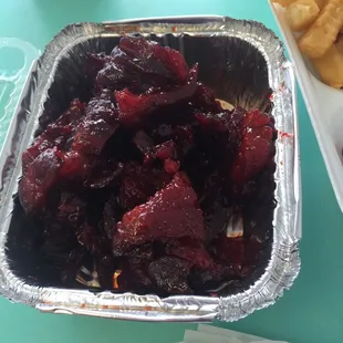 Boneless ribs. Yum!!!