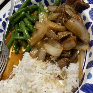 Mongolian Beef, Sautéed String Bean
