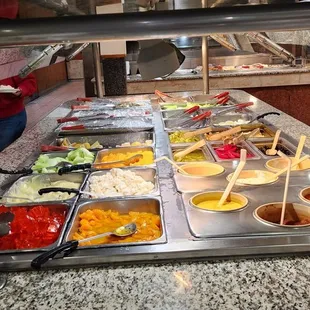 a variety of food items