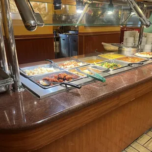 a variety of food items