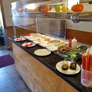 a variety of food items