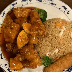 C18. Orange Chicken #26. Chicken Fried Rice