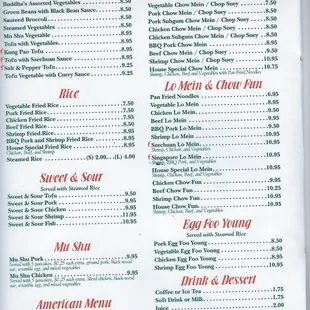 Dinner Menu Page 4/4