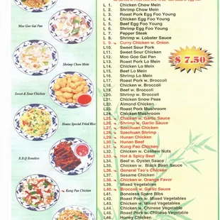 MENU AS OF MARCH 2022