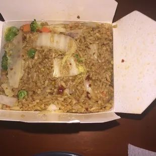 Veggie Fried Rice,made extra spicy