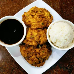 House Special E.F. Young served with a side of E.F. Young Gravy and steamed rice