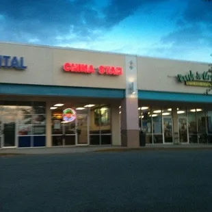 outside