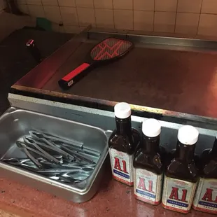 You may be asking yourself, hey Self, is that a fly swatter on the grill? Well yes it is, Self!