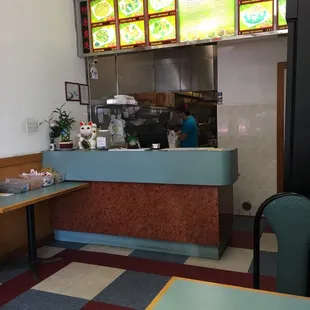 Pretty standard take out counter
