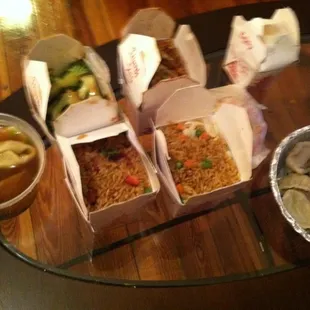 Picture of our order. Sorry, no pics of the food at the restaurant.