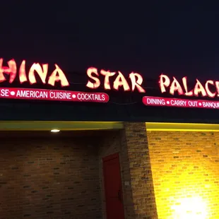 The outside sign, glorious if your hungry for Chinese.