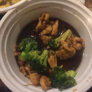 Chicken and broccoli