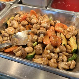 a variety of food items