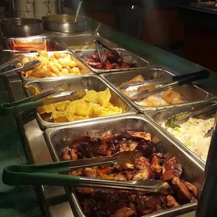 Teriyaki chicken was on point! The soups in the back are good too. Egg drop and hot and sour!