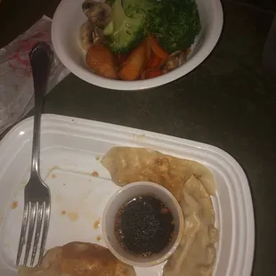 Fried dumplings mostly soggy