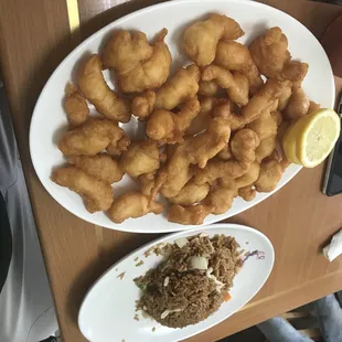 chicken wings and fried chicken, food