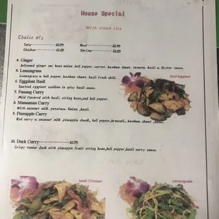 a menu for a chinese restaurant