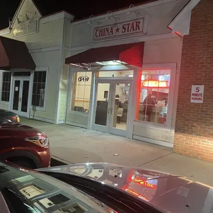 From the parking lot