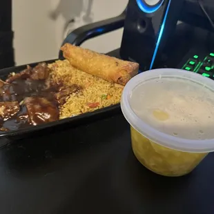 90. Mongolia Beef and 19. Mixed Wonton Egg Drop Soup