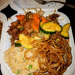 a variety of food items