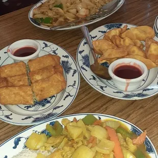 Fried duck