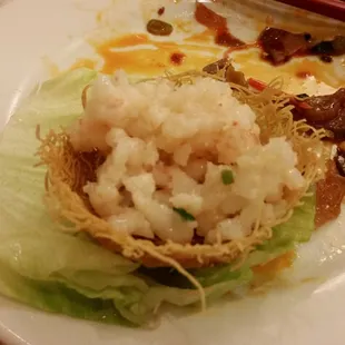 Minced Shrimp Lettuce Cup