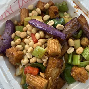 Kung Pao Tofu and Eggplant!! So yummyyy!!