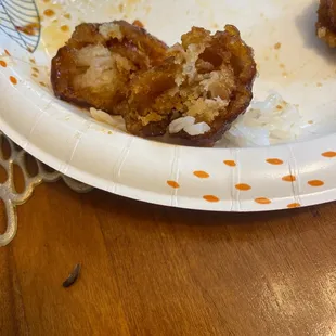 Extremely over cooked C1. General Tso&apos;s Chicken