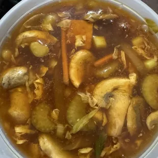 Hot and sour soup. Yummy