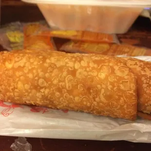 Egg rolls, always golden never over fried!
