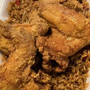 Chicken wings &amp; pork fried rice - no veggies 5/5/21